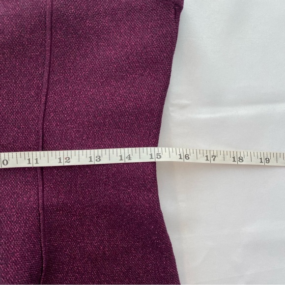 NWOT Anthropologie Purple Hourglass Sparkly Sweater Tank Top Size Medium - Picture 13 of 14